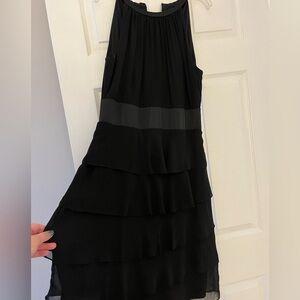 Evan Picone Black Midi Dress